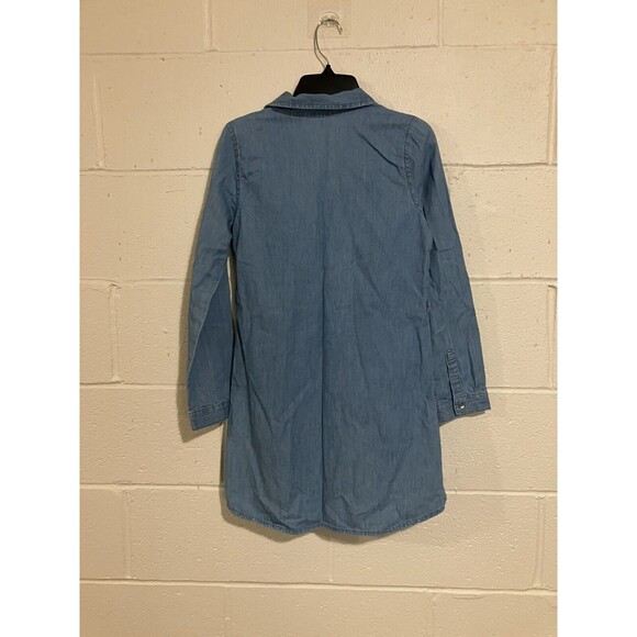 Girl's Place Lightweight Denim Shirt Dress Size 10-12 Blue - Picture 2 of 8